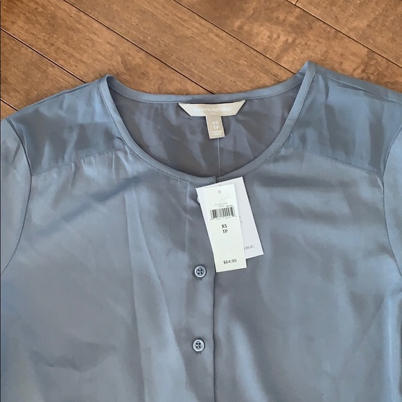 BNWT grey button up shirt - Picture 3 of 4